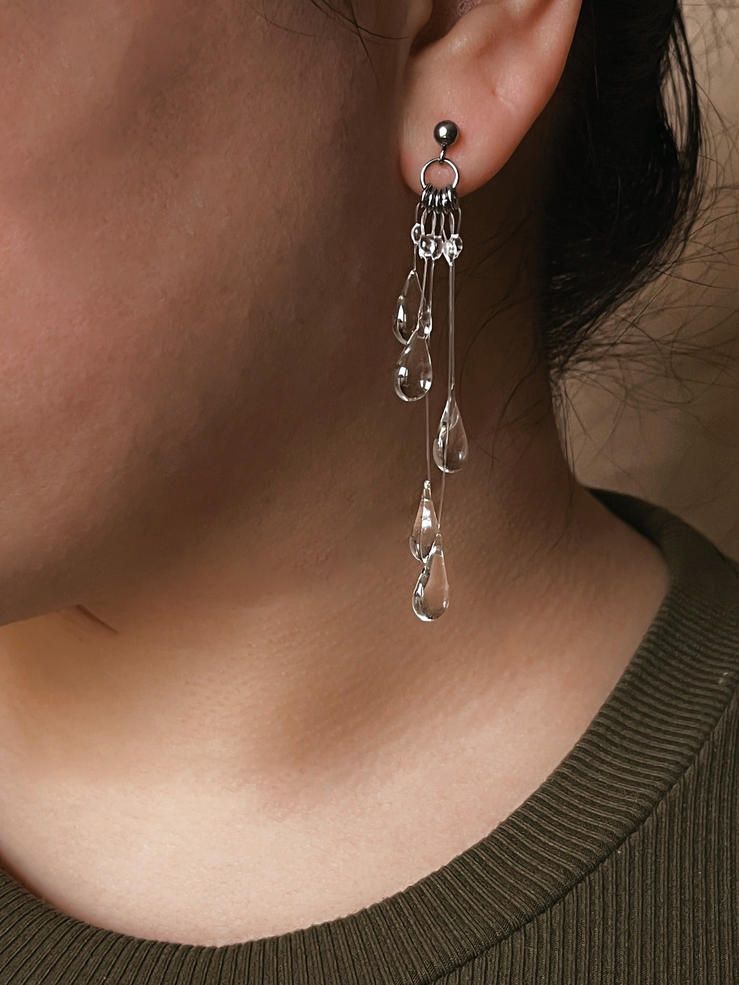 Falling Rain Earring