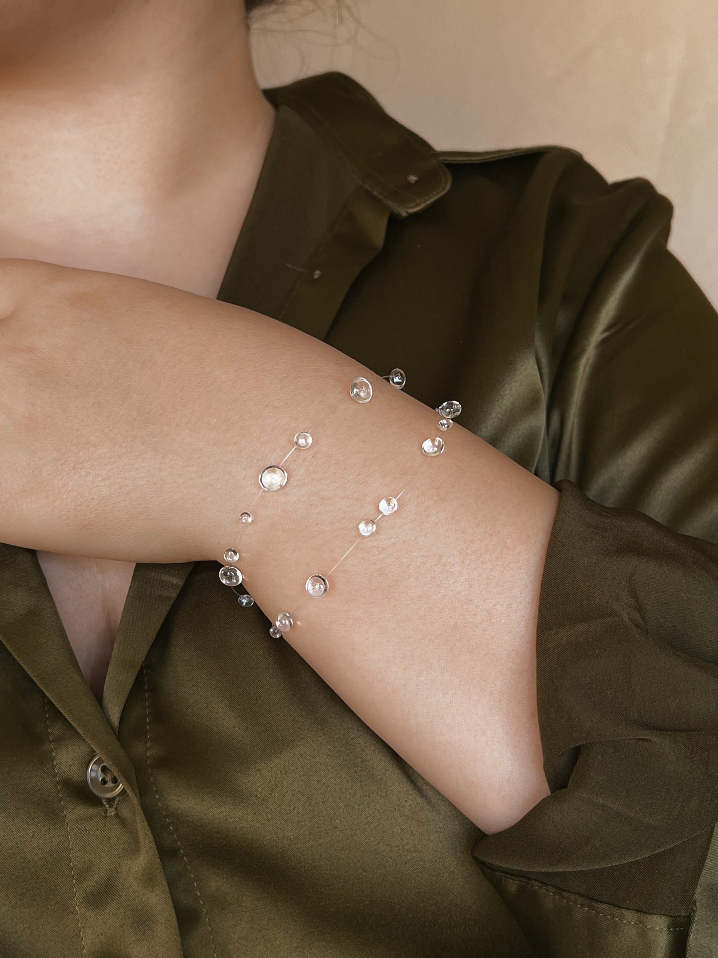 Serene Drops Tiered Bracelet