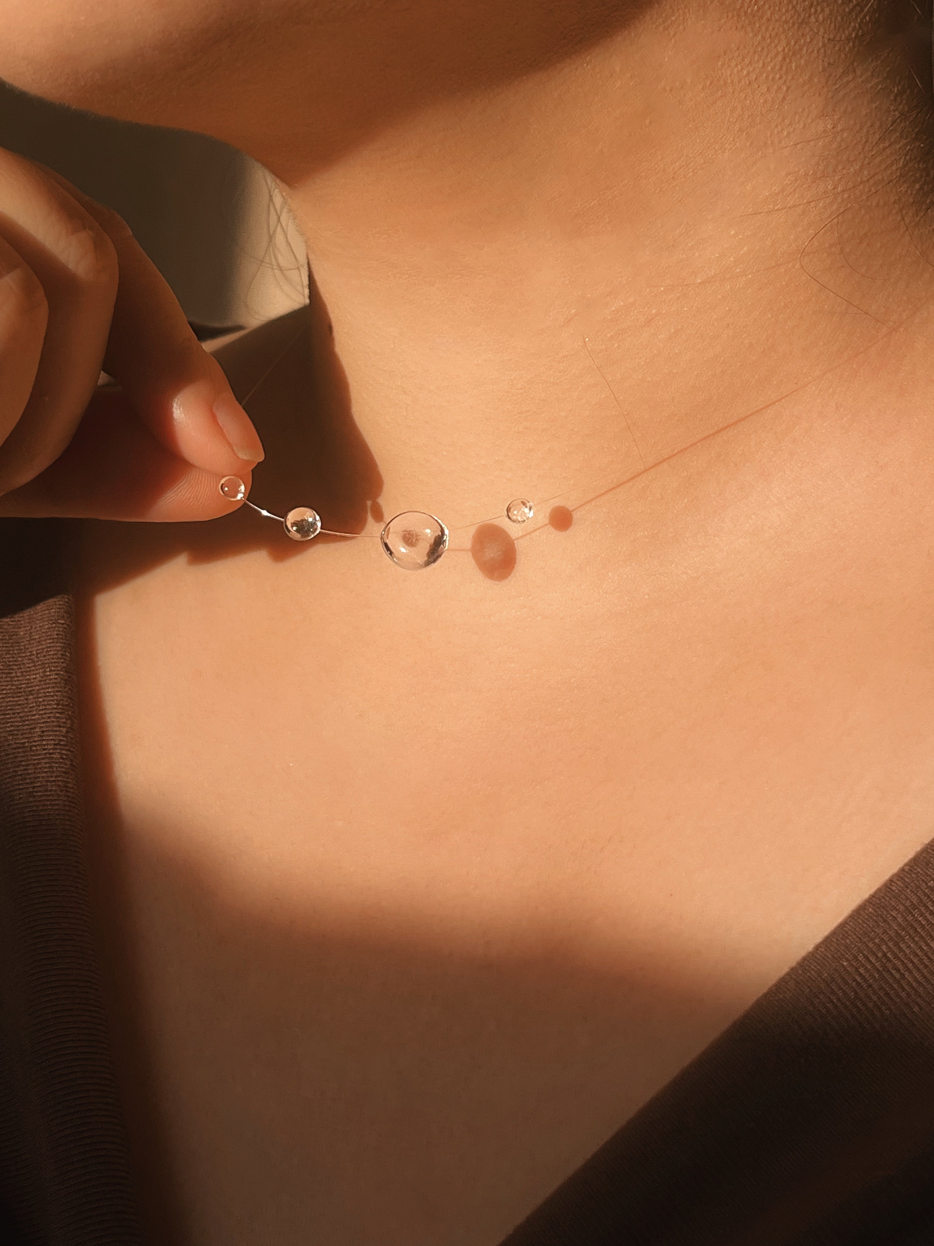 Silent Droplet Necklace