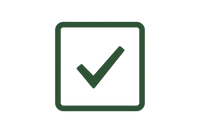 black bourder with black checkmark